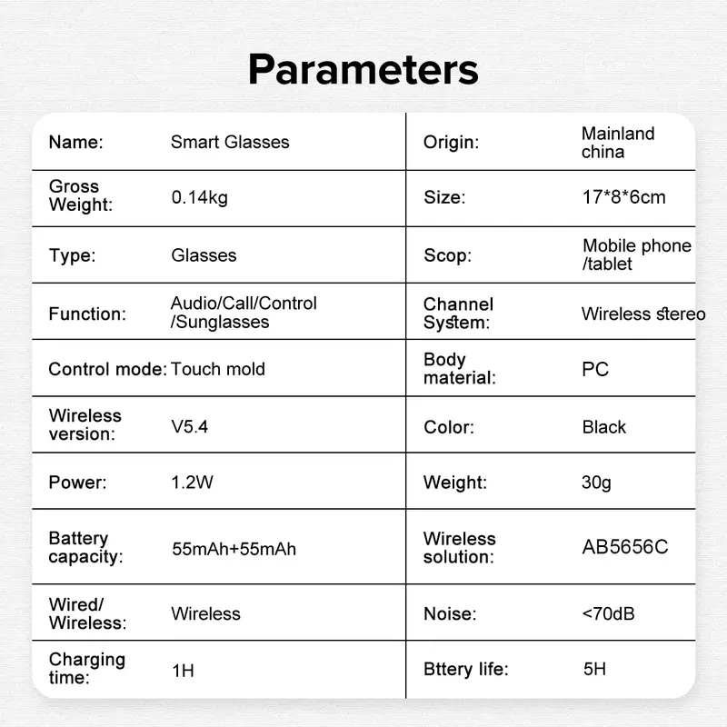 🕶️AI Smart Glasses – Instant Translation & TWS Headphones – HiFi Audio Sunglasses with BT 5.4 🤖