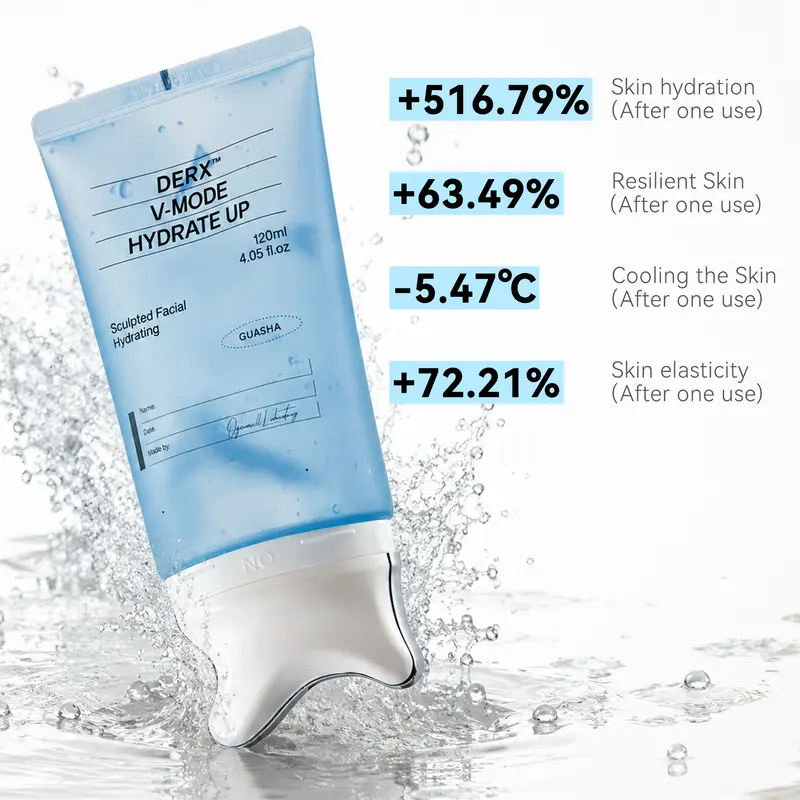 PDRN Sculpting Glass Gel Cream – Gua Sha Jaw Lift, De-Puff & Peptide Glow for Defined Contours