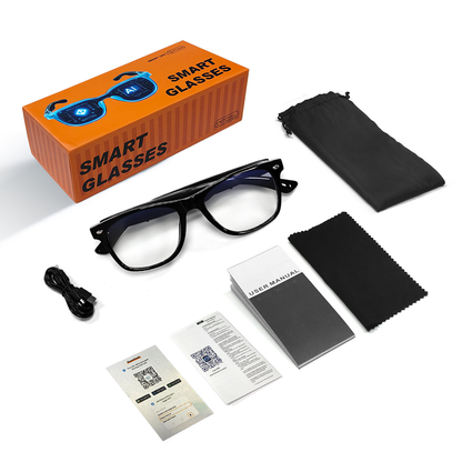 🕶️AI Smart Glasses – Instant Translation & TWS Headphones – HiFi Audio Sunglasses with BT 5.4 🤖