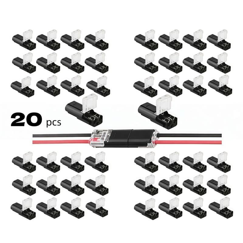 🛠️Double-Wire Plug-in Connector Led Light Strip Connectors 2 Pin