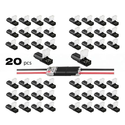 🛠️Double-Wire Plug-in Connector Led Light Strip Connectors 2 Pin