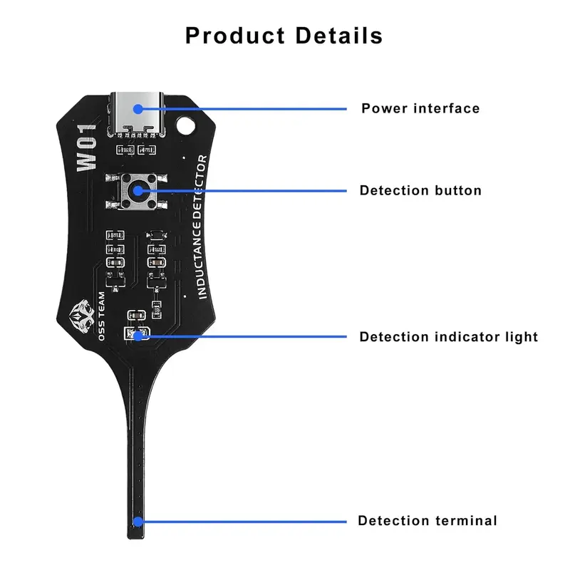 Type-C Inductance Tester – Fast Fault Check Tool for Phone Motherboard Coil & Circuit Board Repair