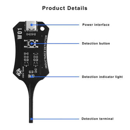 Type-C Inductance Tester – Fast Fault Check Tool for Phone Motherboard Coil & Circuit Board Repair