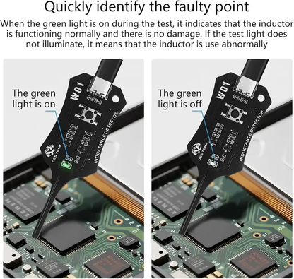 Type-C Inductance Tester – Fast Fault Check Tool for Phone Motherboard Coil & Circuit Board Repair