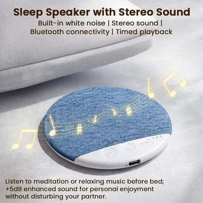 Ultra-Thin Bluetooth Pillow Speaker – 1cm Slim with White Noise for Deep Sleep, Bluetooth 6.0