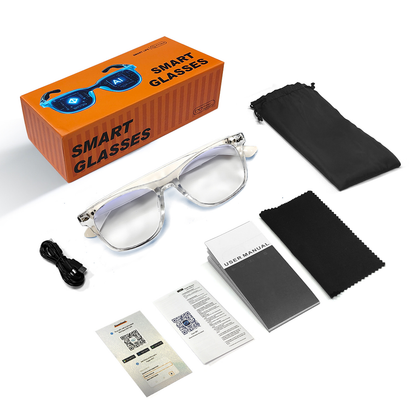 🕶️AI Smart Glasses – Instant Translation & TWS Headphones – HiFi Audio Sunglasses with BT 5.4 🤖