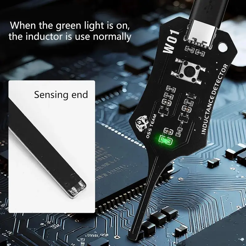 Type-C Inductance Tester – Fast Fault Check Tool for Phone Motherboard Coil & Circuit Board Repair