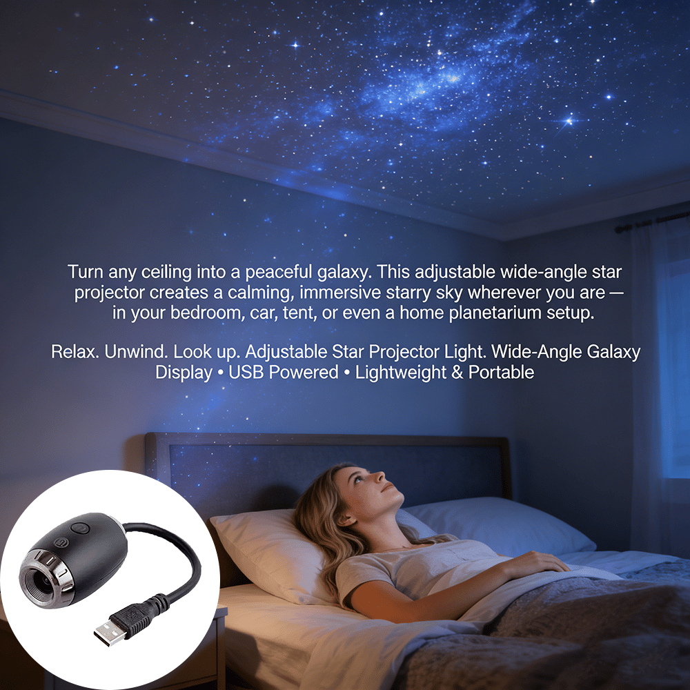 ✨ Adjustable Star Projector Light