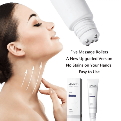 Last Day 49% OFF 🧴 2026 Roller Massage Neck Cream | Firms Neck, Reduces Wrinkles & Double Chin