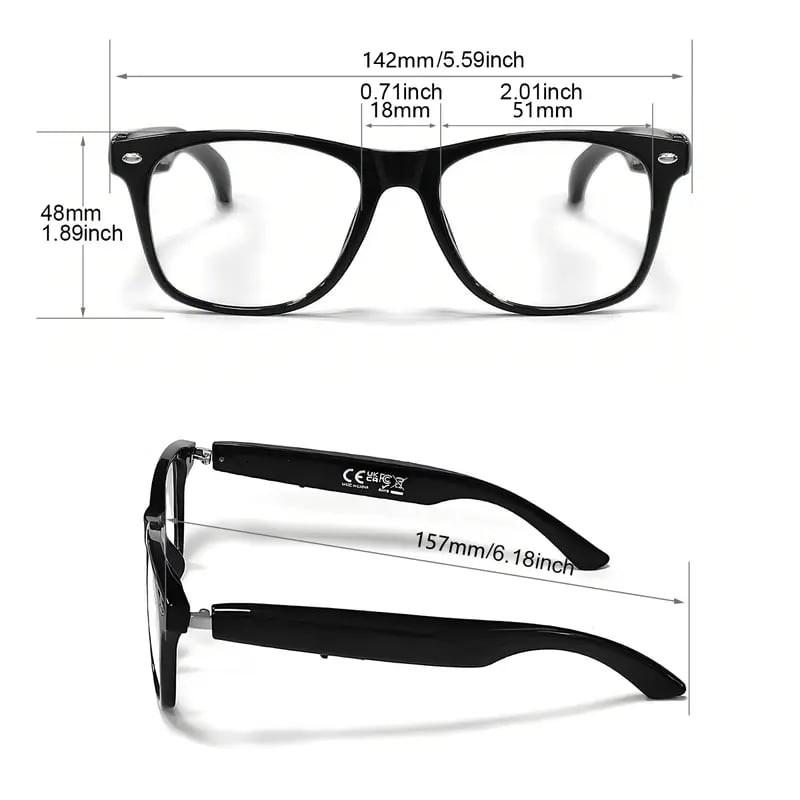 🕶️AI Smart Glasses – Instant Translation & TWS Headphones – HiFi Audio Sunglasses with BT 5.4 🤖