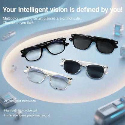 🕶️AI Smart Glasses – Instant Translation & TWS Headphones – HiFi Audio Sunglasses with BT 5.4 🤖