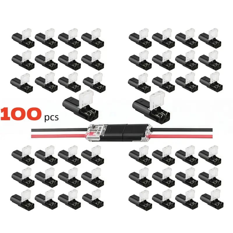 🛠️Double-Wire Plug-in Connector Led Light Strip Connectors 2 Pin